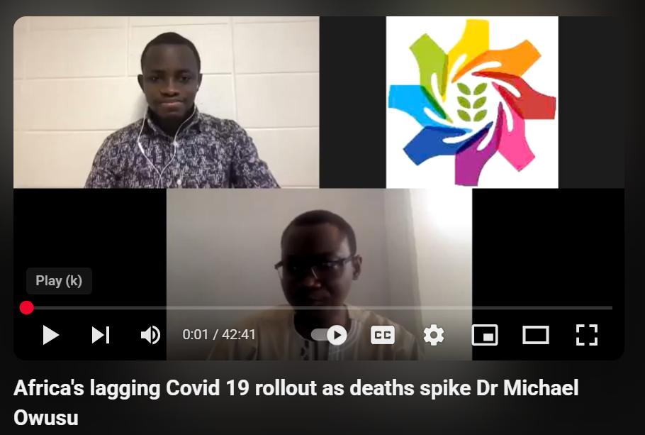 Africa's lagging Covid 19 rollout as deaths spike Dr Michael Owusu