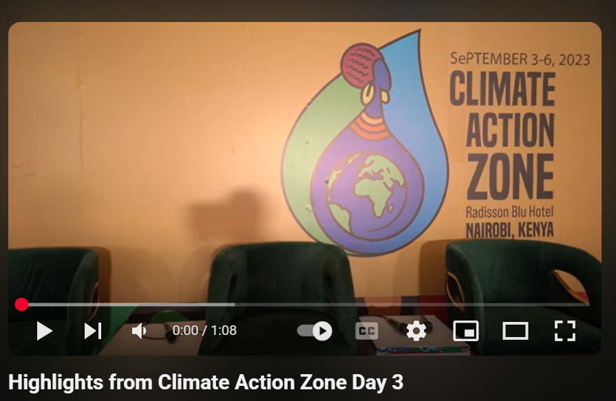 Highlights from Climate Action Zone Day 3