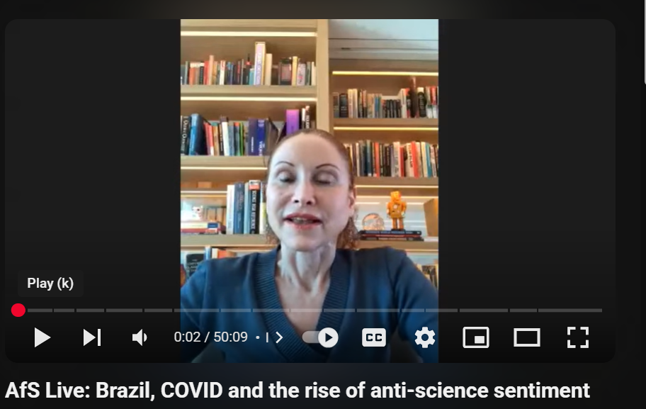 AfS Live: Brazil, COVID and the rise of anti-science sentiment