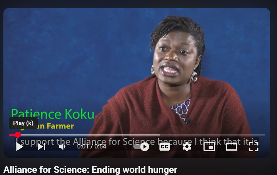 Alliance for Science: Ending world hunger