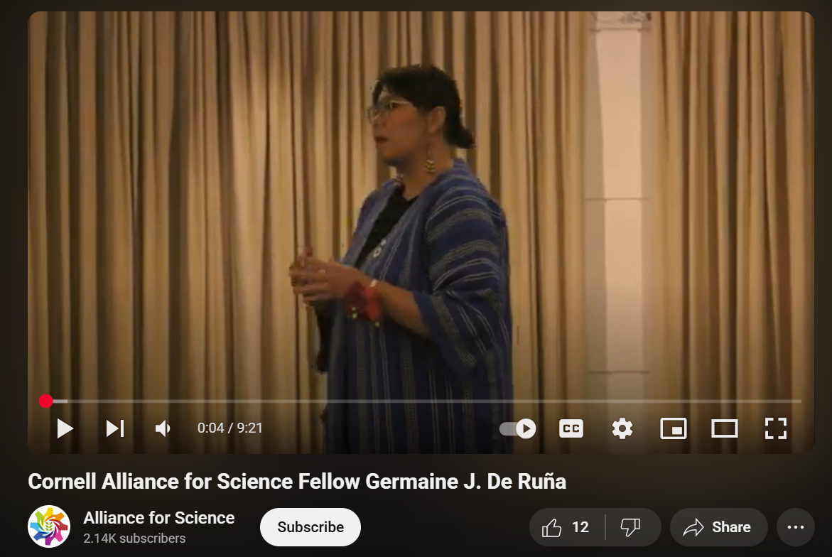 Cornell Alliance for Science Fellow Germaine J. De Ruña