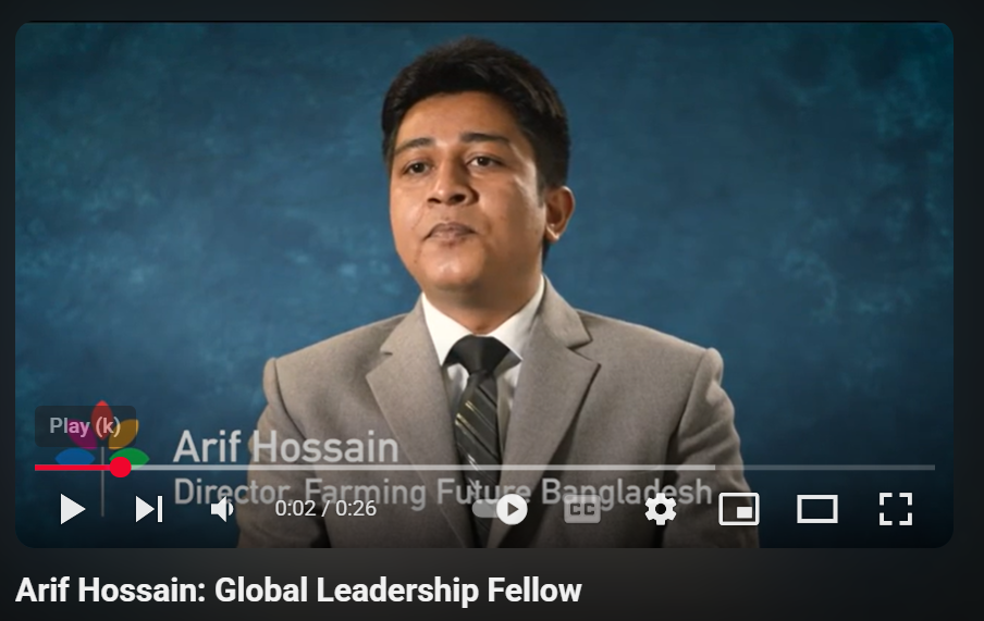 Arif Hossain: Global Leadership Fellow