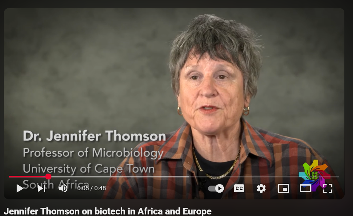 Jennifer Thomson on biotech in Africa and Europe