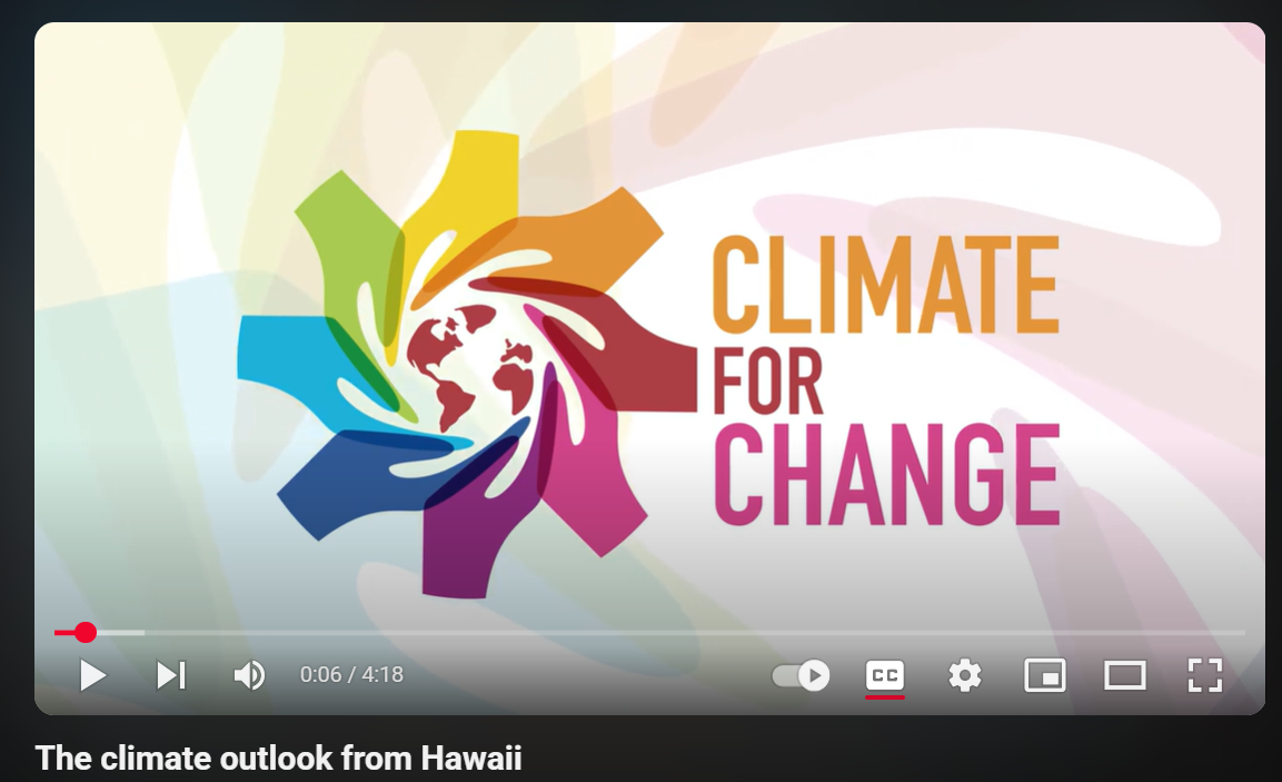 The climate outlook from Hawaii