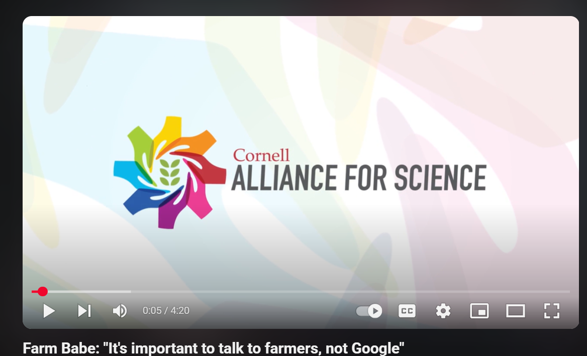 Farm Babe: "It's important to talk to farmers, not Google"
