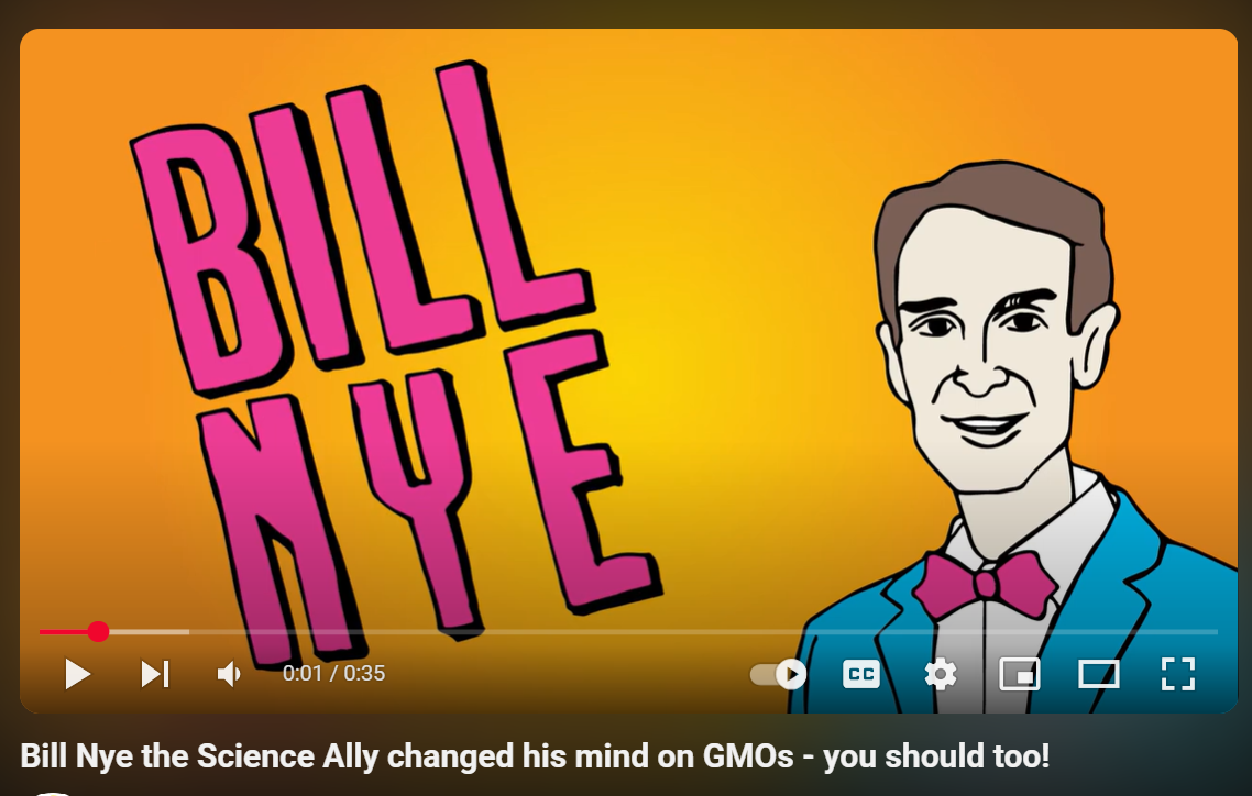 Bill Nye the Science Ally changed his mind on GMOs - you should too!
