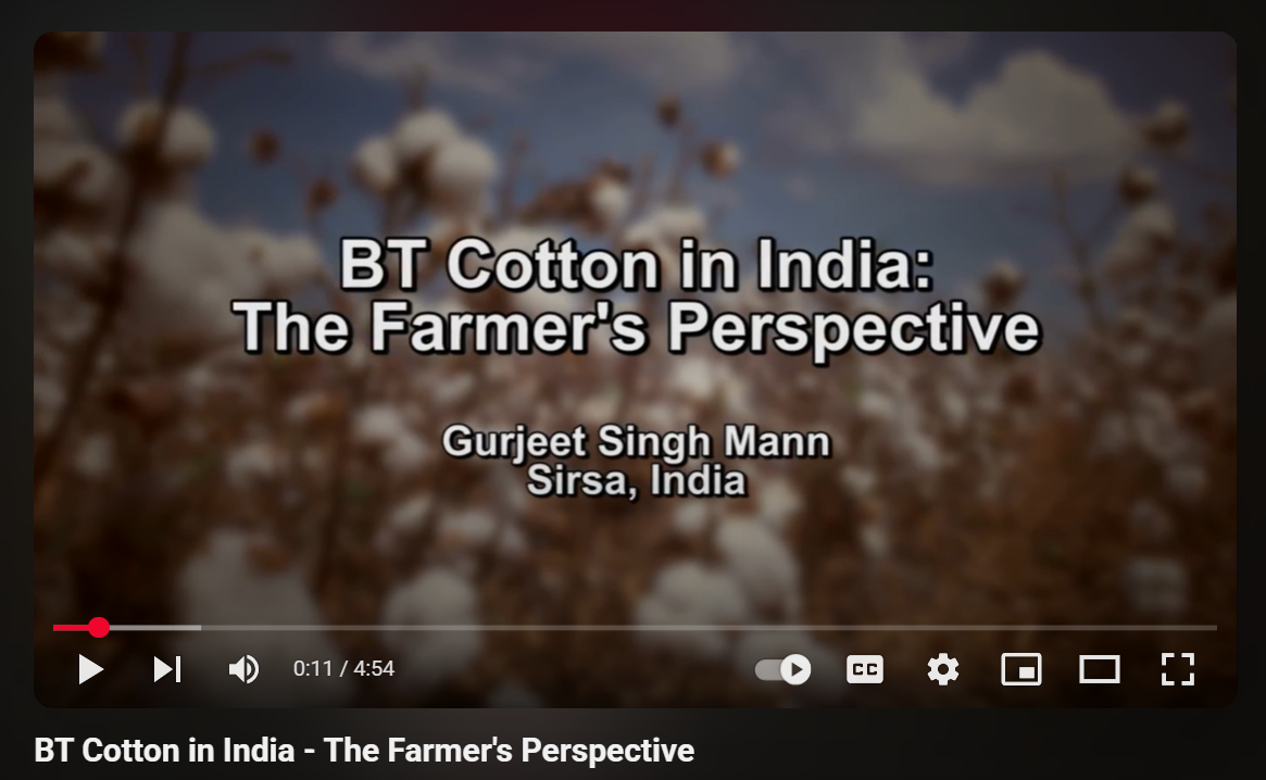 BT Cotton in India - The Farmer's Perspective