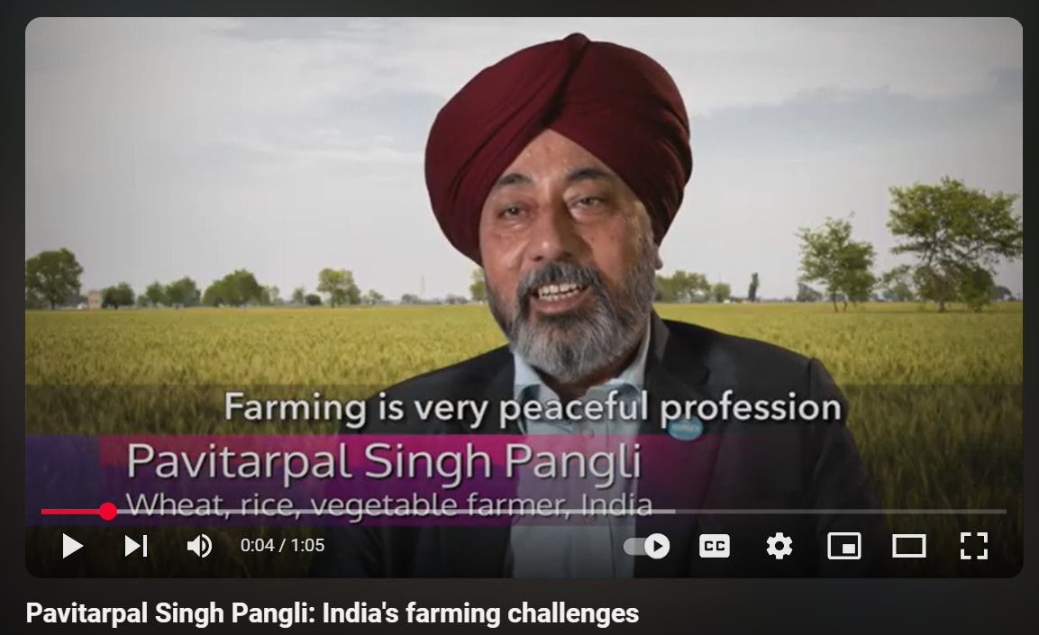 Pavitarpal Singh Pangli: India's farming challenges