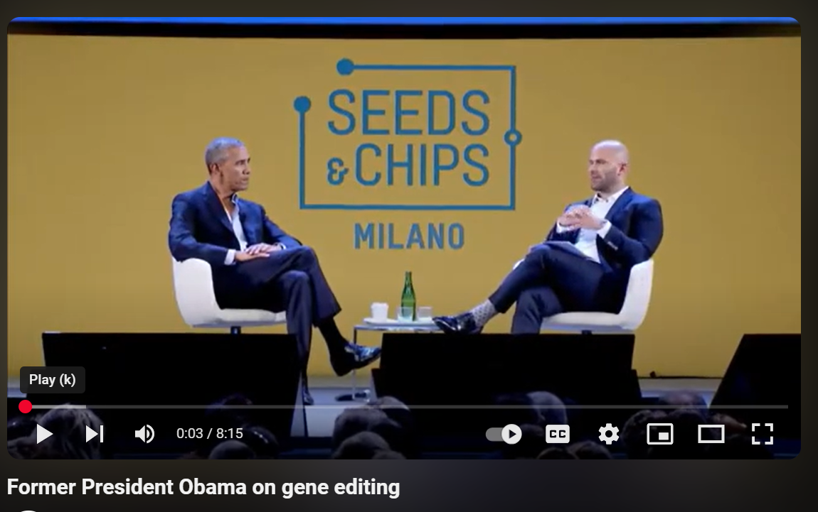 Former President Obama on gene editing