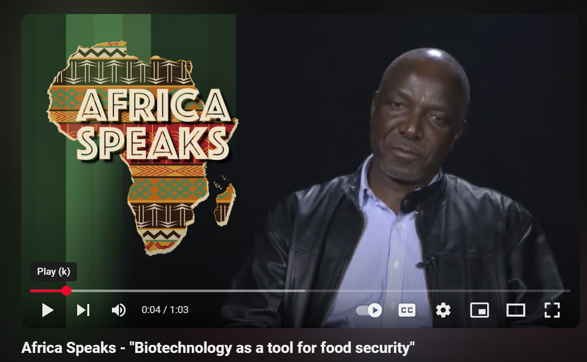 Africa Speaks - "Biotechnology as a tool for food security"