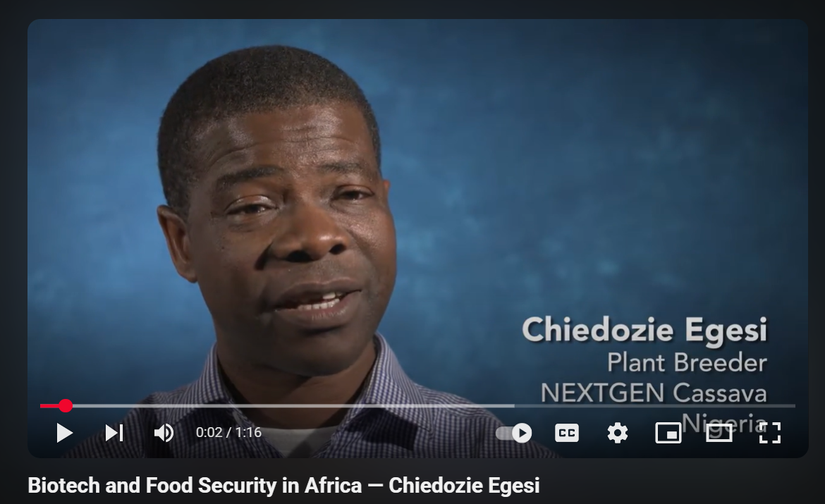 Biotech and Food Security in Africa — Chiedozie Egesi
