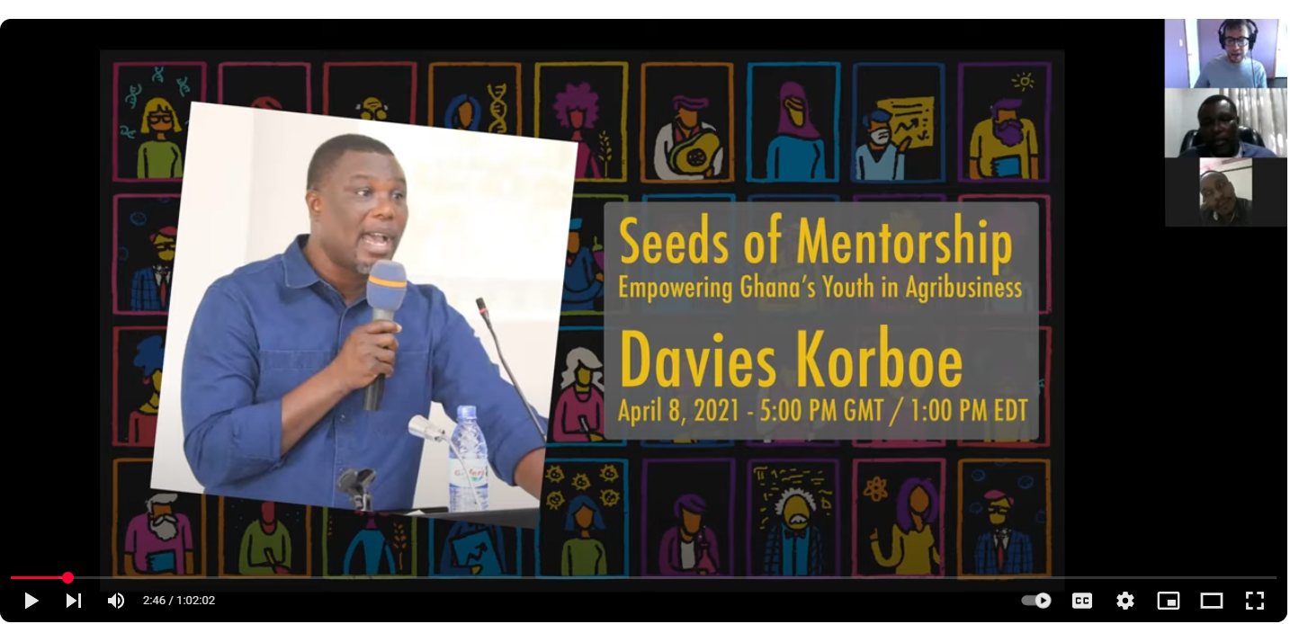 AfS Live - Seeds of Mentorship: Davies Korboe on empowering Ghana's youth in agribusiness