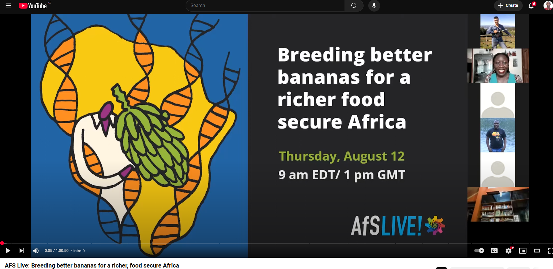 AFS Live: Breeding better bananas for a richer, food secure Africa
