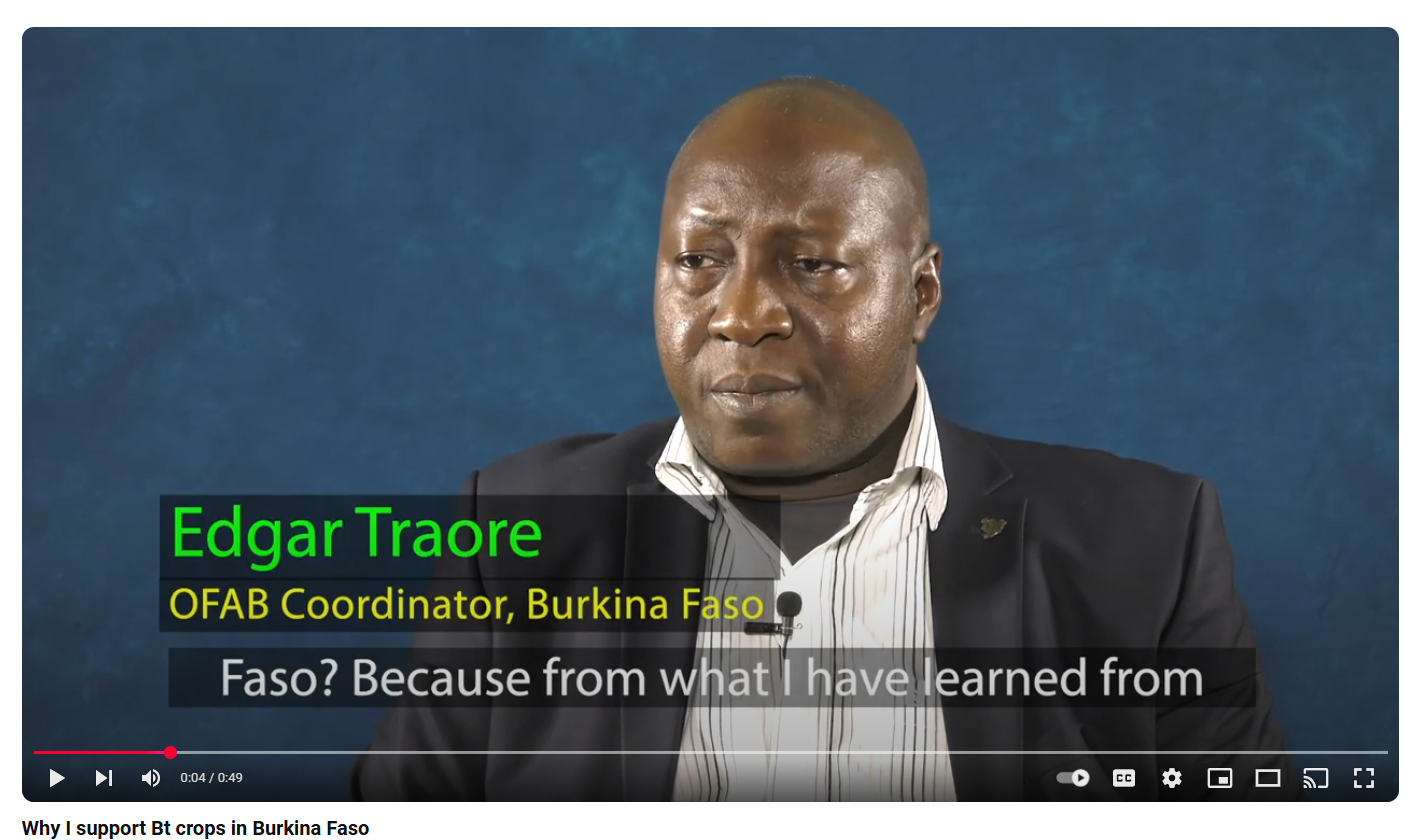Why I support Bt crops in Burkina Faso