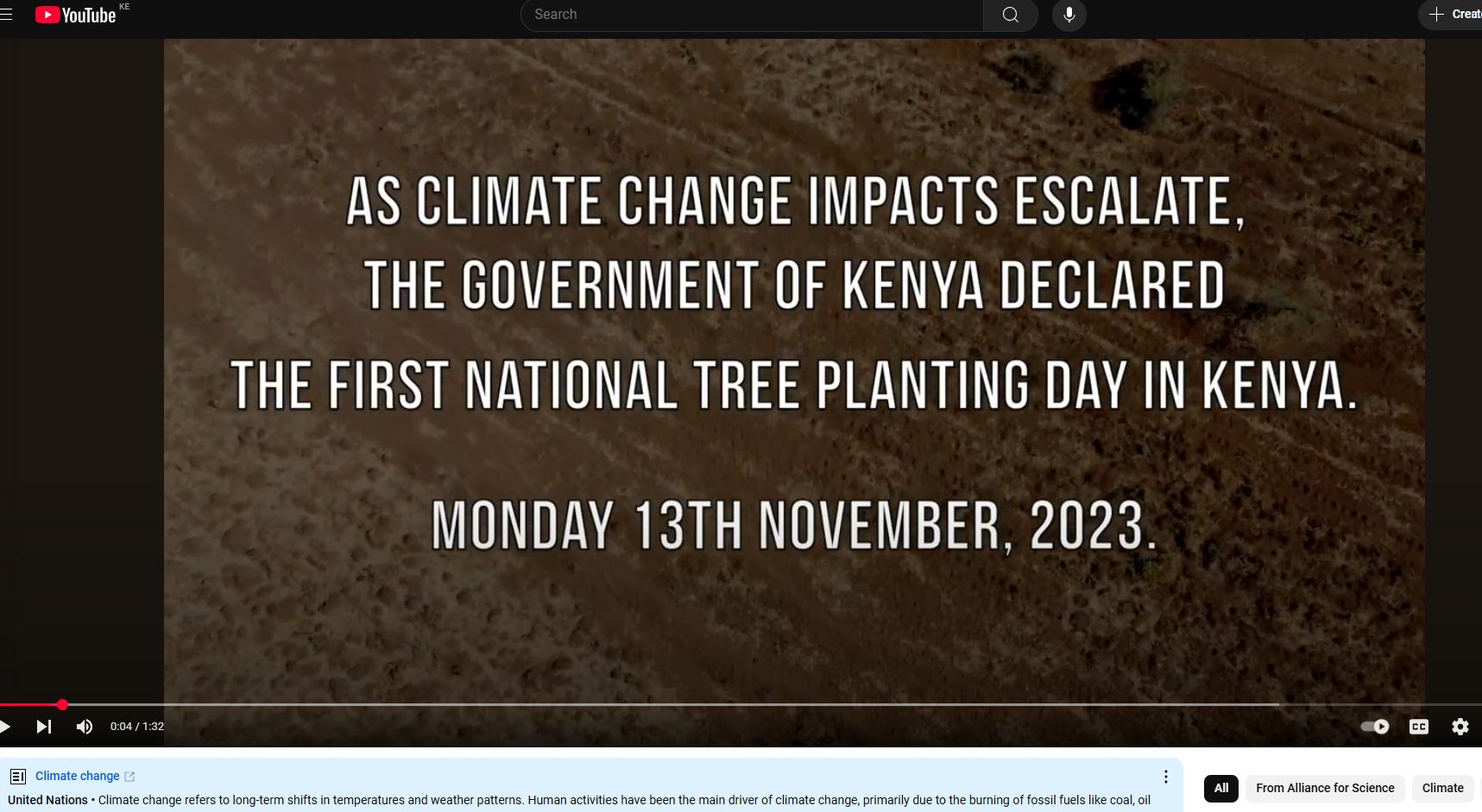 National Tree Planting Day in Kenya